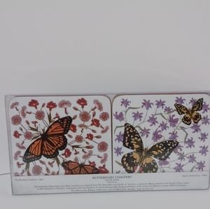 NEW The Metropolitan Museum of Art Butterfly Set of 4 Cork-Backed Coasters